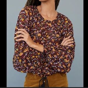 Anthropologie Pauline balloon sleeved blouse small